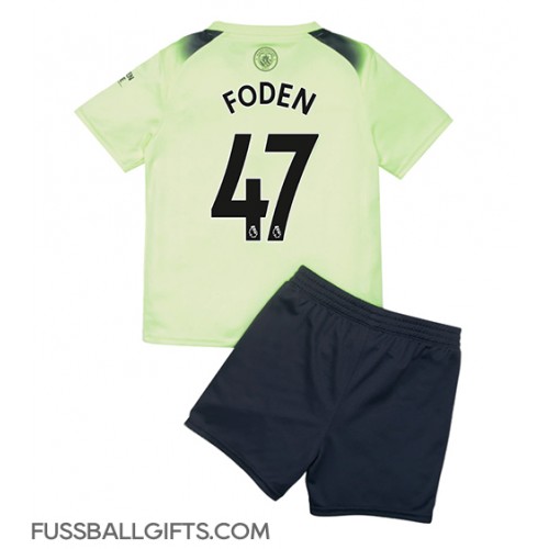 Manchester City Phil Foden #47 Fußballbekleidung 3rd trikot Kinder 2022-23 Kurzarm (+ kurze hosen)